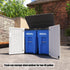 35 cubic foot storage shed for outdoor bins tools and garden supplies