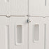 resin outdoor storage cabinet door panel detail
