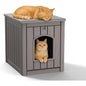Yardgrac Outdoor Cat House - Weatherproof Resin Cat Houses for Outdoor Cats, Durable & Insulated Shelter for Garden, Patio, or Backyard