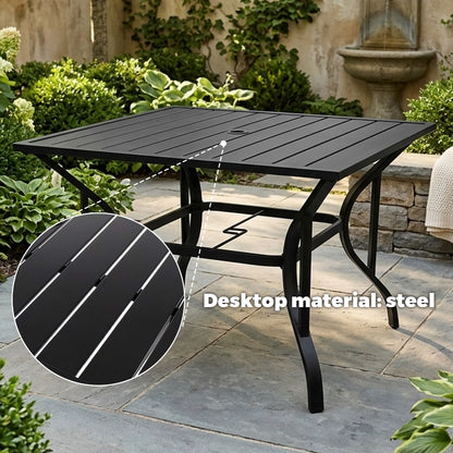 35-Inch Square Outdoor Patio Dining Table