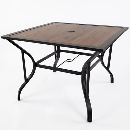 35-Inch Square Outdoor Patio Dining Table