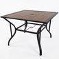 35-Inch Square Outdoor Patio Dining Table
