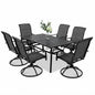 7-Piece Outdoor Patio Dining Set with Textilene Chairs