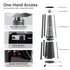 Propane patio heater access panel and 20 lb tank compartment detail