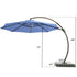 10 ft curved cantilever umbrella side profile and dimensions