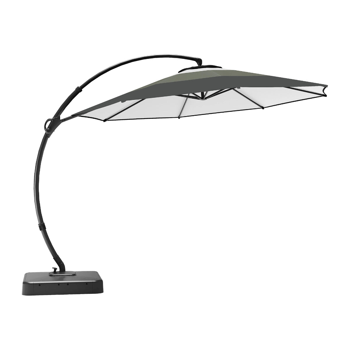 11 FT Deluxe Curved Cantilever Patio Umbrella