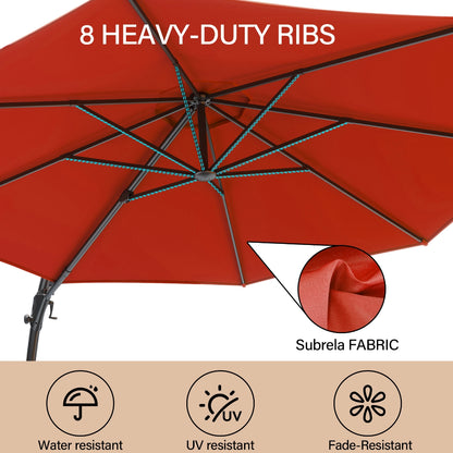 12' Deluxe Cantilever Patio Umbrella