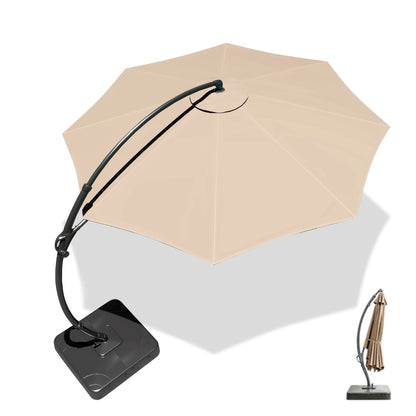 11 FT Deluxe Curved Cantilever Patio Umbrella