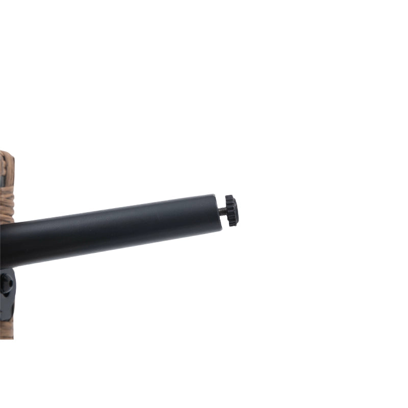 Black metal support beneath modular wicker patio furniture