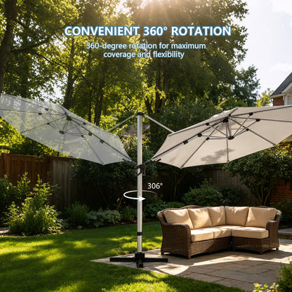 Elegant Roman-Style Patio Umbrella for Outdoor Shade