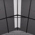 Interior roof structure of expandable outdoor storage shed