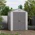 Single-section expandable outdoor storage shed product view