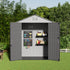 Two-section modular outdoor storage shed product view