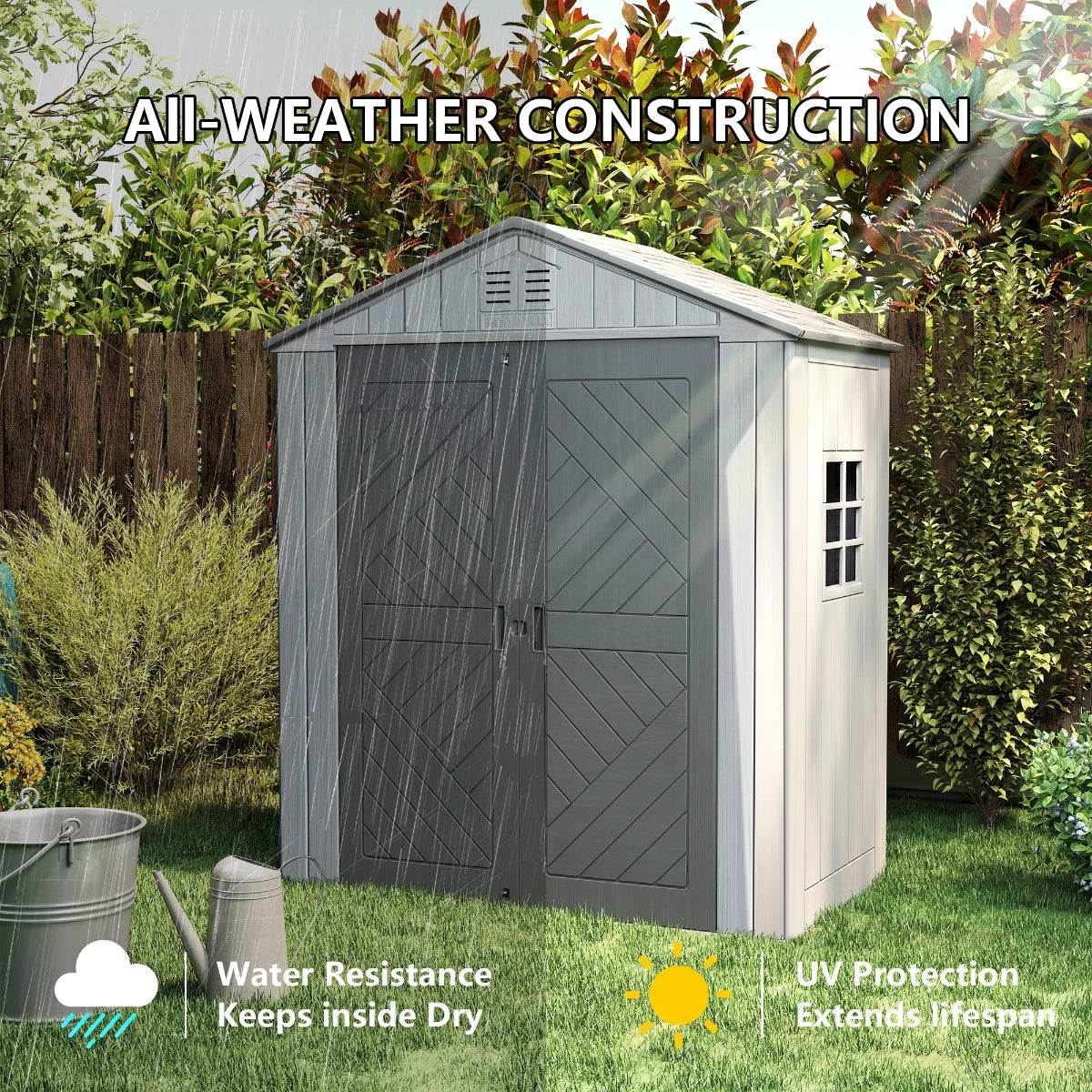 Expandable Outdoor Storage Shed with 1–4 Section Options