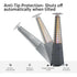 Tower patio heater with automatic anti-tip shut-off protection