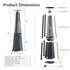 Tower propane patio heater product dimensions and construction details
