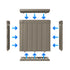 Tool-free snap-together assembly for 50 gallon resin deck box