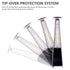 Black tower patio heater with tip-over safety protection