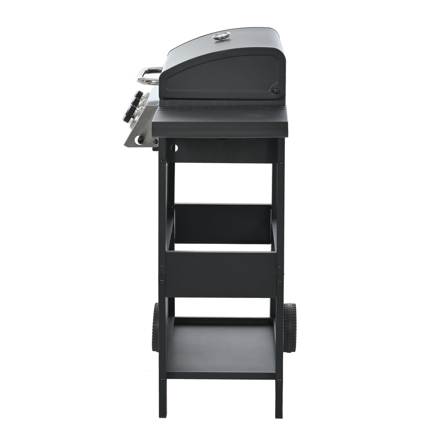 Propane Gas Grill with 3 Stainless Steel Burners 26,000 BTUs Black