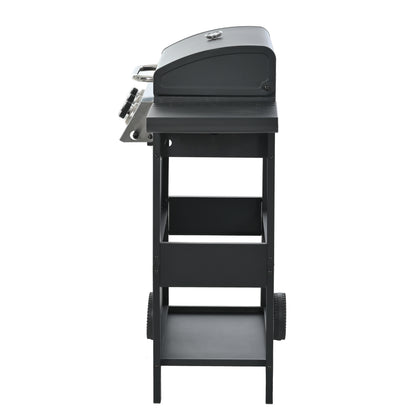 Propane Gas Grill with 3 Stainless Steel Burners 26,000 BTUs Black