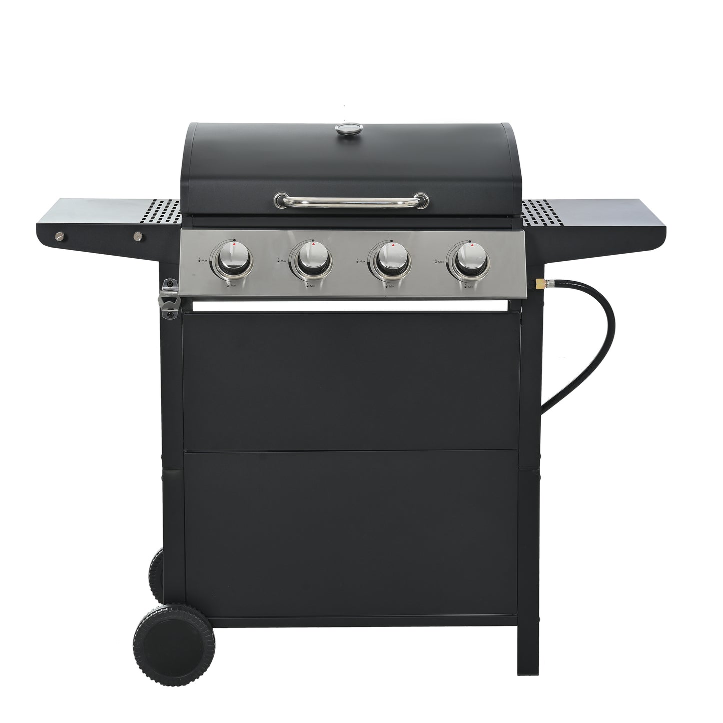 Propane Gas Grill with 4 Stainless Steel Burners 34,000 BTUs Black