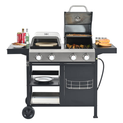 2+2 Multi-function Burner GasGrill and Griddle Combo