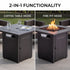 50,000 BTU propane fire pit table for patio