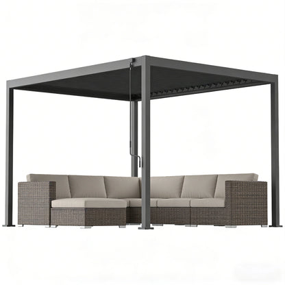 Modern Louvered Roof Outdoor Pergola
