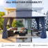 Weather-resistant Navy Blue 13x10 gazebo with UV and rain protection