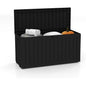 【Price Slash】75 Gallon Lockable Resin Deck Box, Black, Waterproof & UV-Resistant Outdoor Storage Box for Outdoor Cushion Storage, Delivery Storage, Patio Furniture, Pool Toys, Garden Tools, Easy assembly