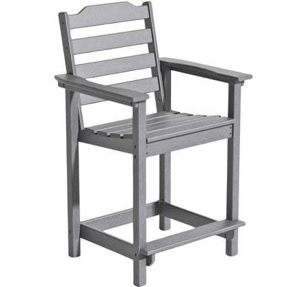 Yardgrace Tall Adirondack Chair, HDPE Bar Height Indoor&Outdoor Chair, All Weather Resistant Adirondack Outdoor Bar Stools for Balcony, Porch Kitchen, Bistro, Poolside, Backyard