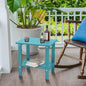 Yardgrace Outdoor Side Table,2-Tier Adirondack HDPE Small Patio Table for Porch, Yard, Weather Resistant, Outside or Indoor