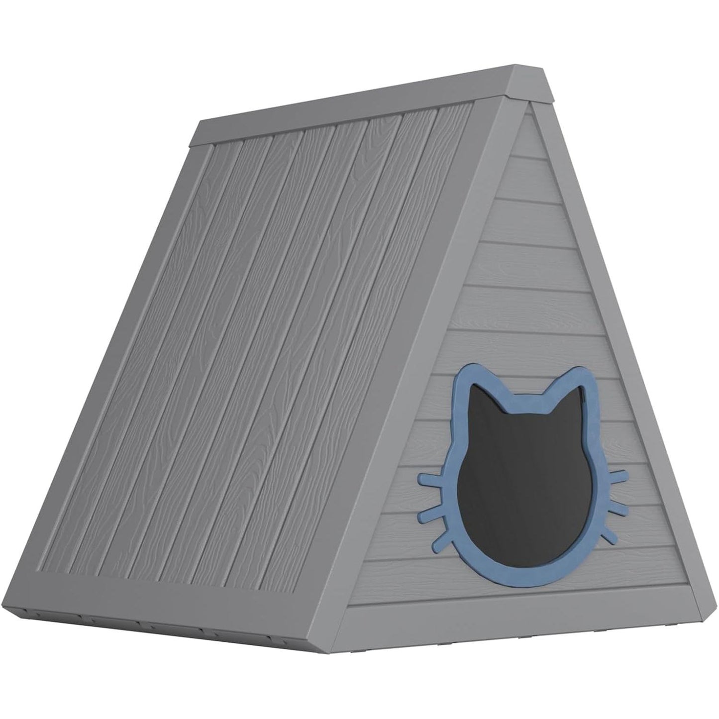 【Dealsforyourdays】Modern Cat Cave Bed with Scratch Pad & Hideaway Tent - 23.8"x25.6"x25.7" Large Indoor Cat House for Multi Cats/Kittens - Sturdy Grey Plush Condo with Non-Slip Bottom, Black