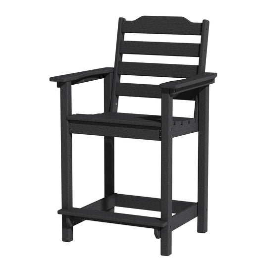Yardgrace Tall Adirondack Chair, HDPE Bar Height Indoor&Outdoor Chair, All Weather Resistant Adirondack Outdoor Bar Stools for Balcony, Porch Kitchen, Bistro, Poolside, Backyard