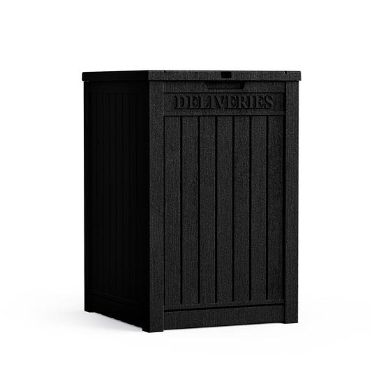 【Flash Sale】55 Gallon Deck Box, Delivery Box Outdoor Storage Box Lockable, Waterproof for Patio Furniture, Garden Tools, Pool Accessories, Package Delivery Boxes For Outside
