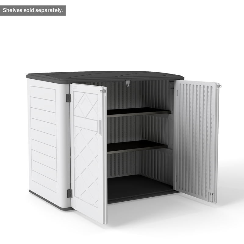 Yardgrace Heavy Duty Metal Shelving Unit for Horizontal & Vertical Storage Sheds, 1-Pack