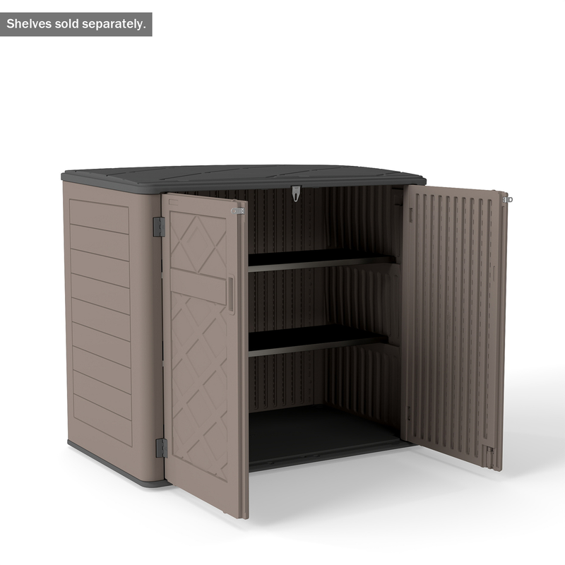 Yardgrace Heavy Duty Metal Shelving Unit for Horizontal & Vertical Storage Sheds, 1-Pack