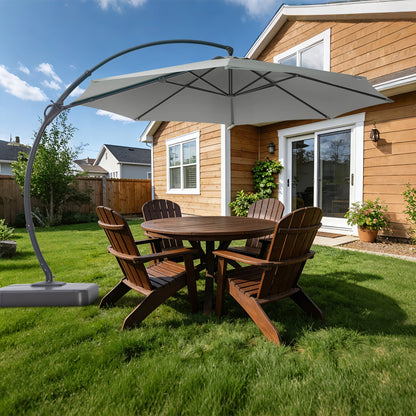 11 FT Deluxe Curved Cantilever Patio Umbrella