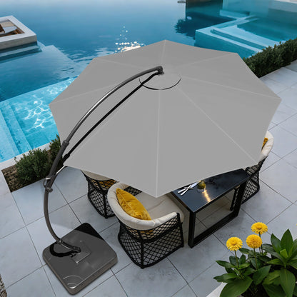 11 FT Deluxe Curved Cantilever Patio Umbrella