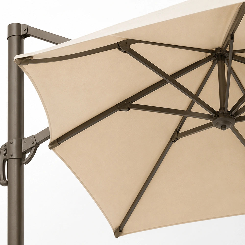 10 ft. Cantilever Patio Umbrella with Offset Arm and Base