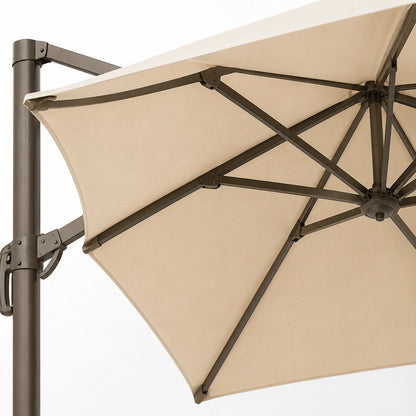10 ft. Cantilever Patio Umbrella with Offset Arm and Base