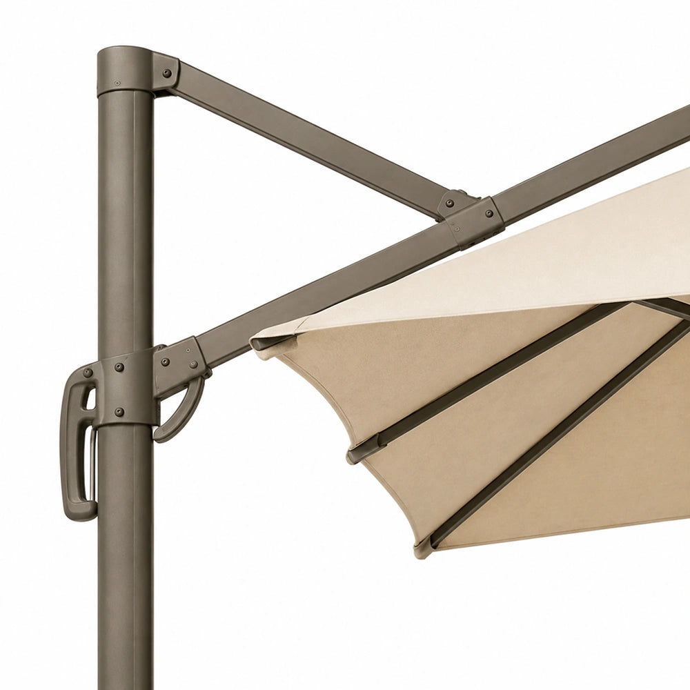10 ft. Cantilever Patio Umbrella with Offset Arm and Base