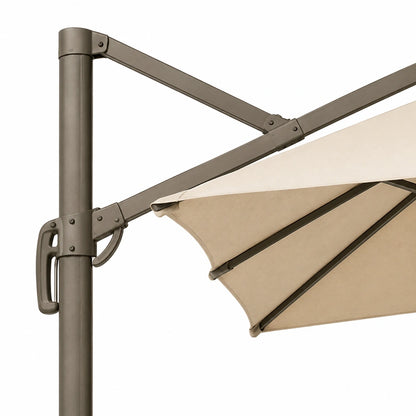 10 ft. Cantilever Patio Umbrella with Offset Arm and Base